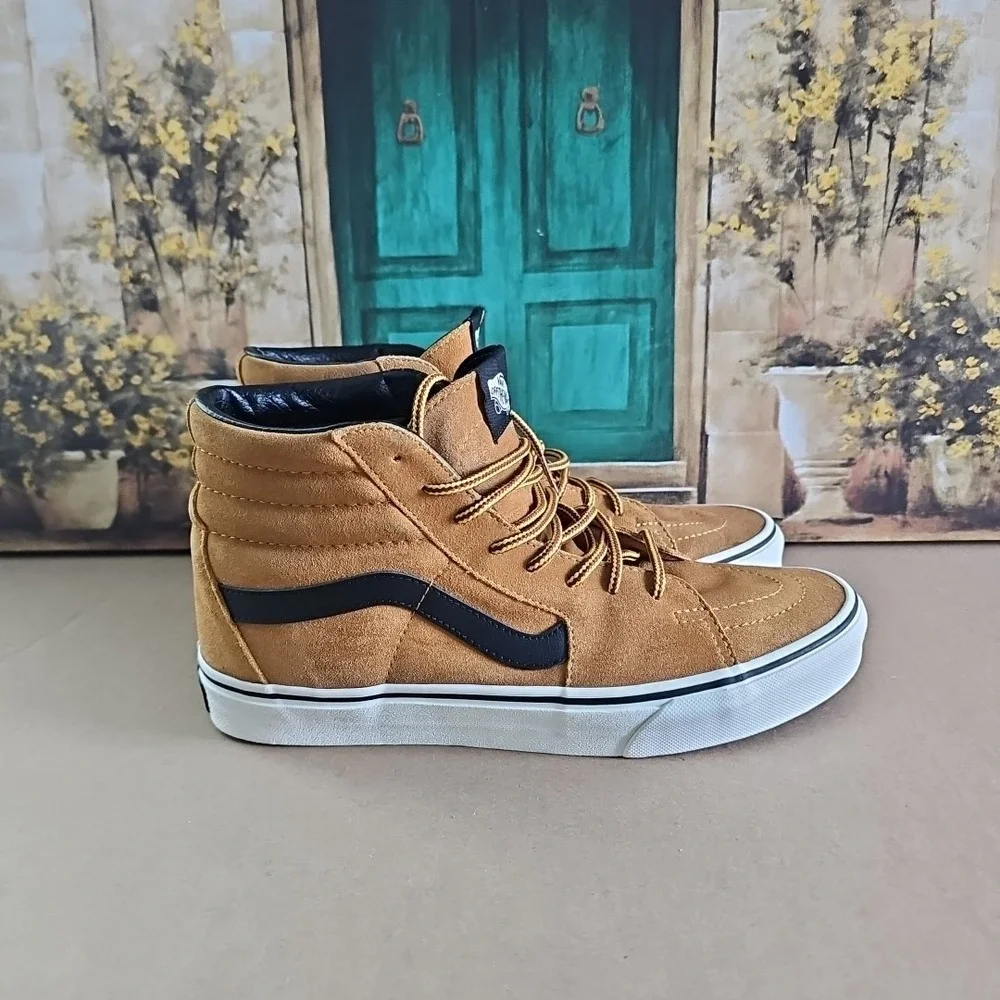 VANS SK-8‎ Hi Brown Suede High-Top Skater Skateboard Shoes Sneaker Size M9.5/W11